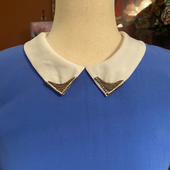 Sandro Dress, Blue, Designer Size 3 - Picture 8 of 15